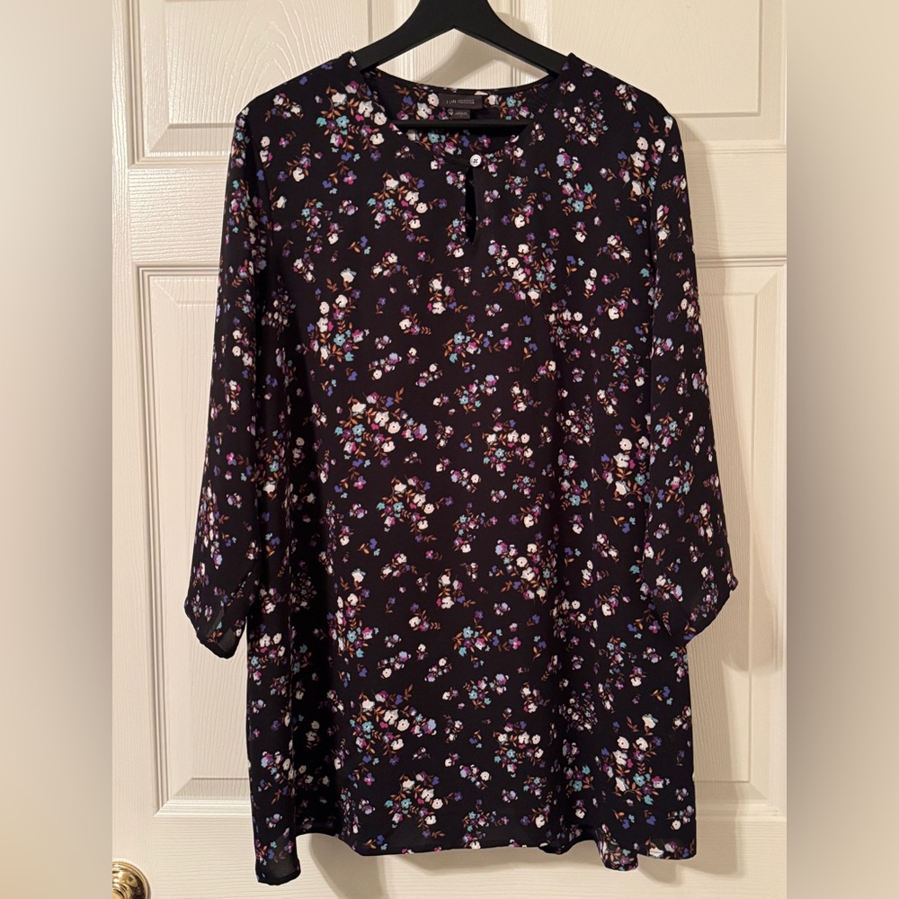 J. Jill Wearever Collection Women’s Size Large Floral Tunic